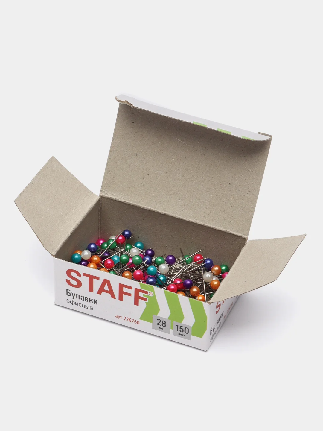 Булавки универсальные STAFF EVERYDAY, 28 мм, 150 штук