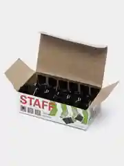 Зажимы для бумаг STAFF EVERYDAY, КОМПЛЕКТ 12 шт., 25 мм, на 100 листов, черные