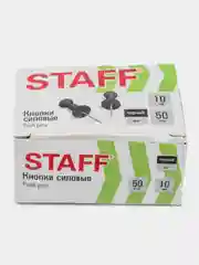 Черный силовые кнопки-гвоздики цветные STAFF 50 штук