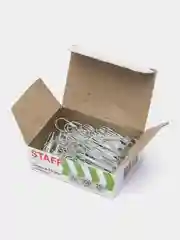 Скрепки STAFF, 28 мм, оцинкованные, 100 шт