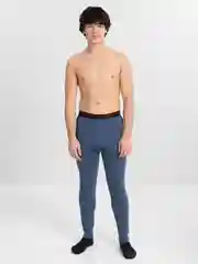Синий термобелье мужское, кальсоны