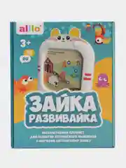 Обучающий развивающий планшет alilo Обучай-Зайка для детей с набором карточек, 3+ лет