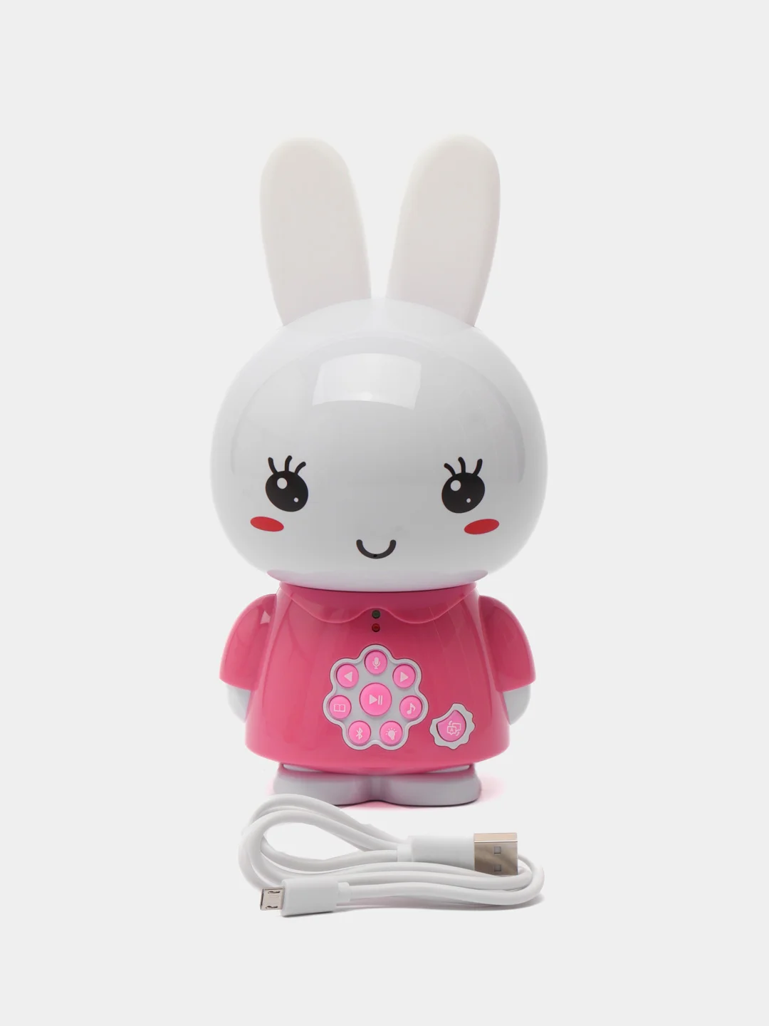 Розовый музыкальная обучающая игрушка Медовый зайка alilo G6+. Bluetooth, сказки, песенки