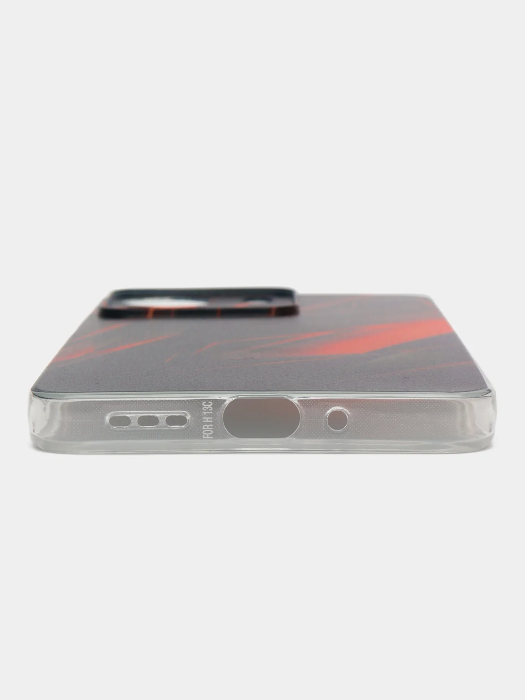 Красный силиконовый чехол на Xiaomi Redmi 13C/Poco C65 (Сяоми Редми 13C/Поко С65), с рисунком