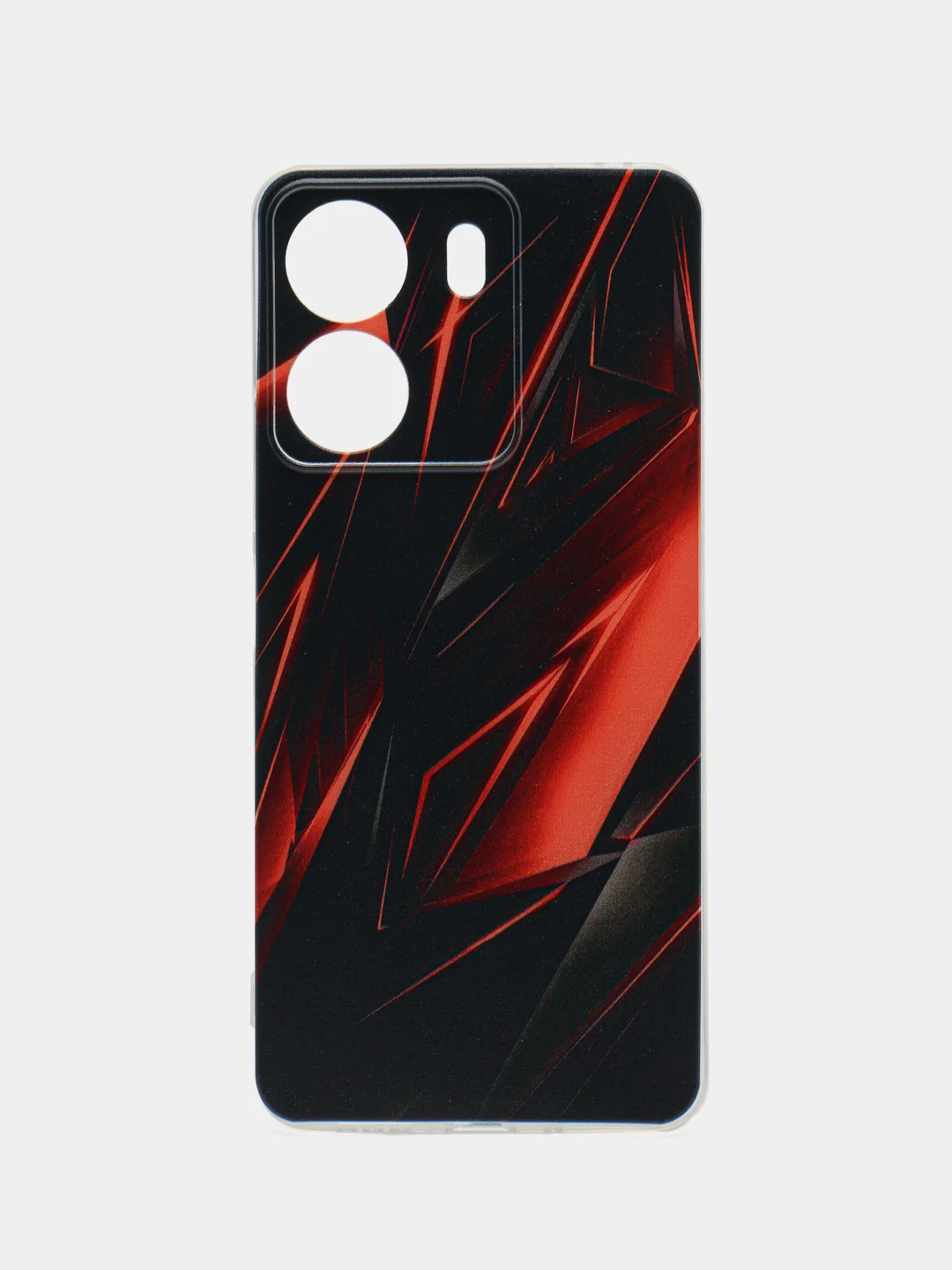 Красный силиконовый чехол на Xiaomi Redmi 13C/Poco C65 (Сяоми Редми 13C/Поко С65), с рисунком