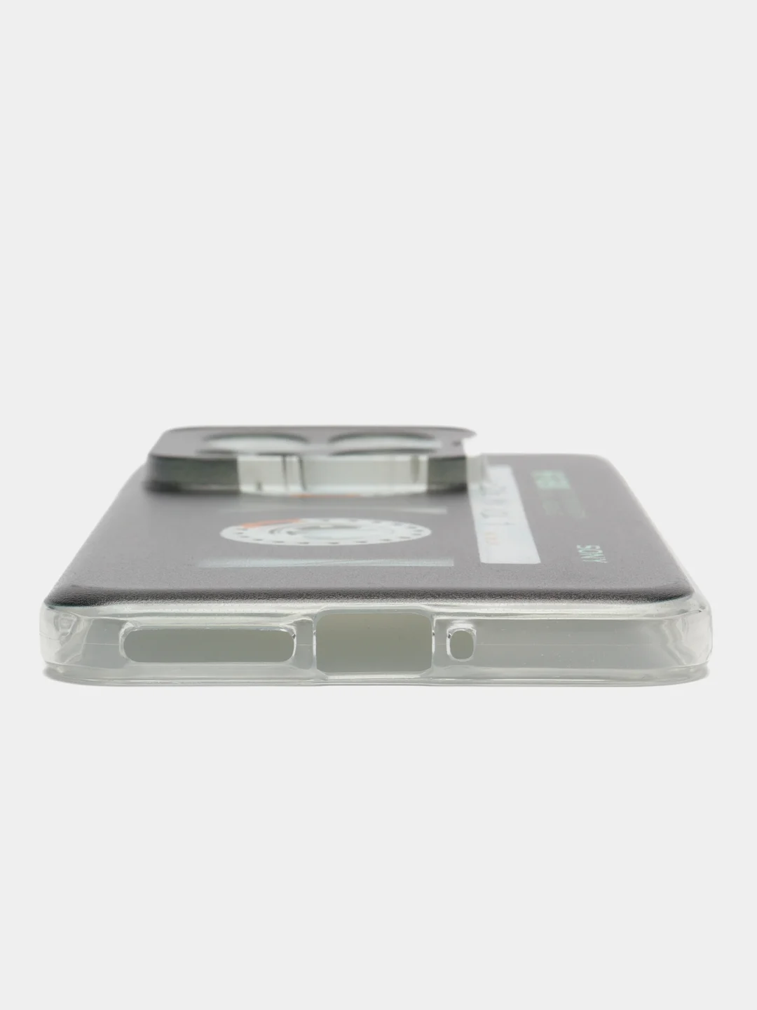Хром силиконовый чехол на Xiaomi 14 Pro (Сяоми 14 Про), прозрачный, с рисунком, защита камеры