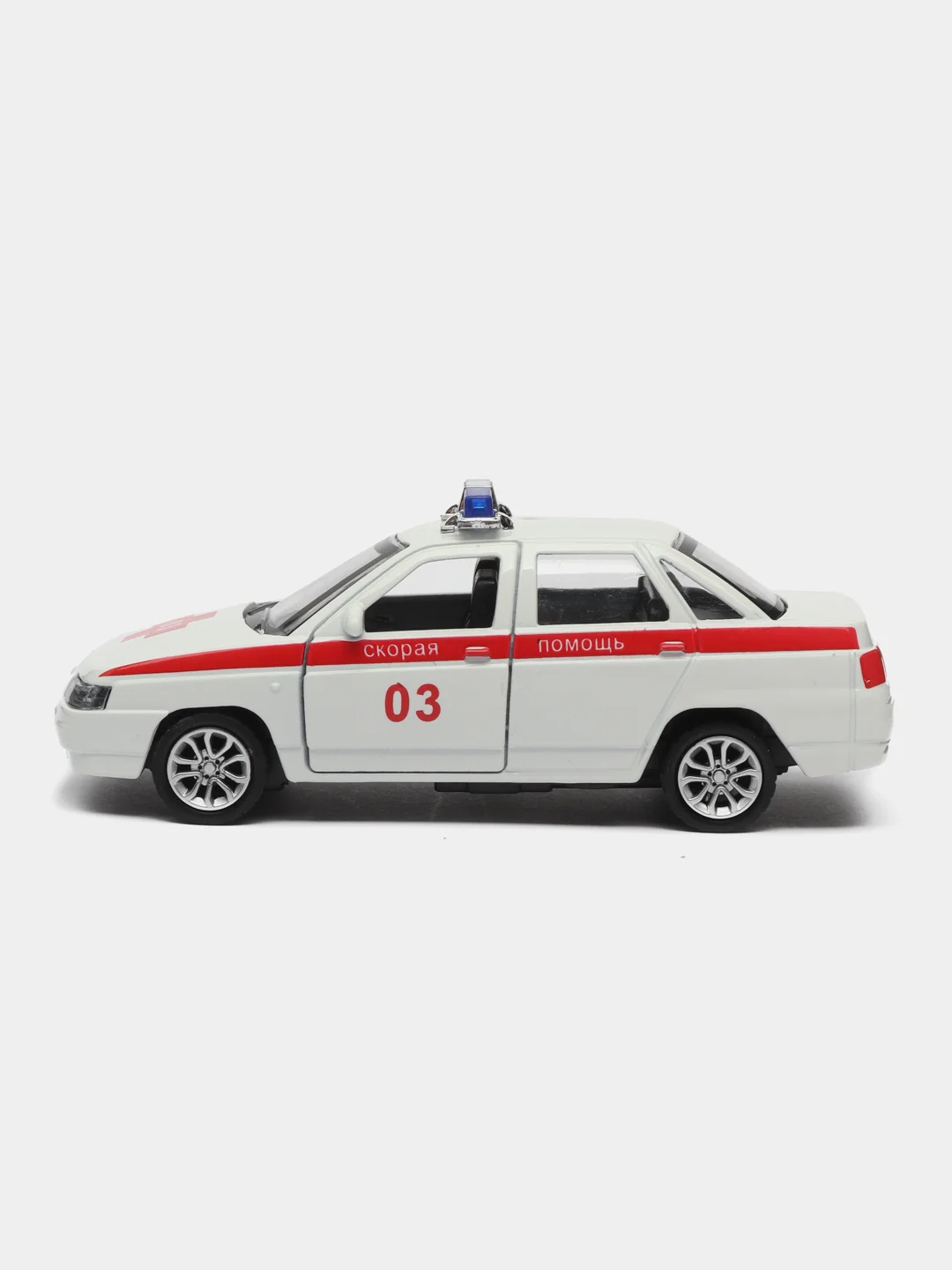 Белый металлическая коллекционная машинка Lada (ВАЗ) 2110