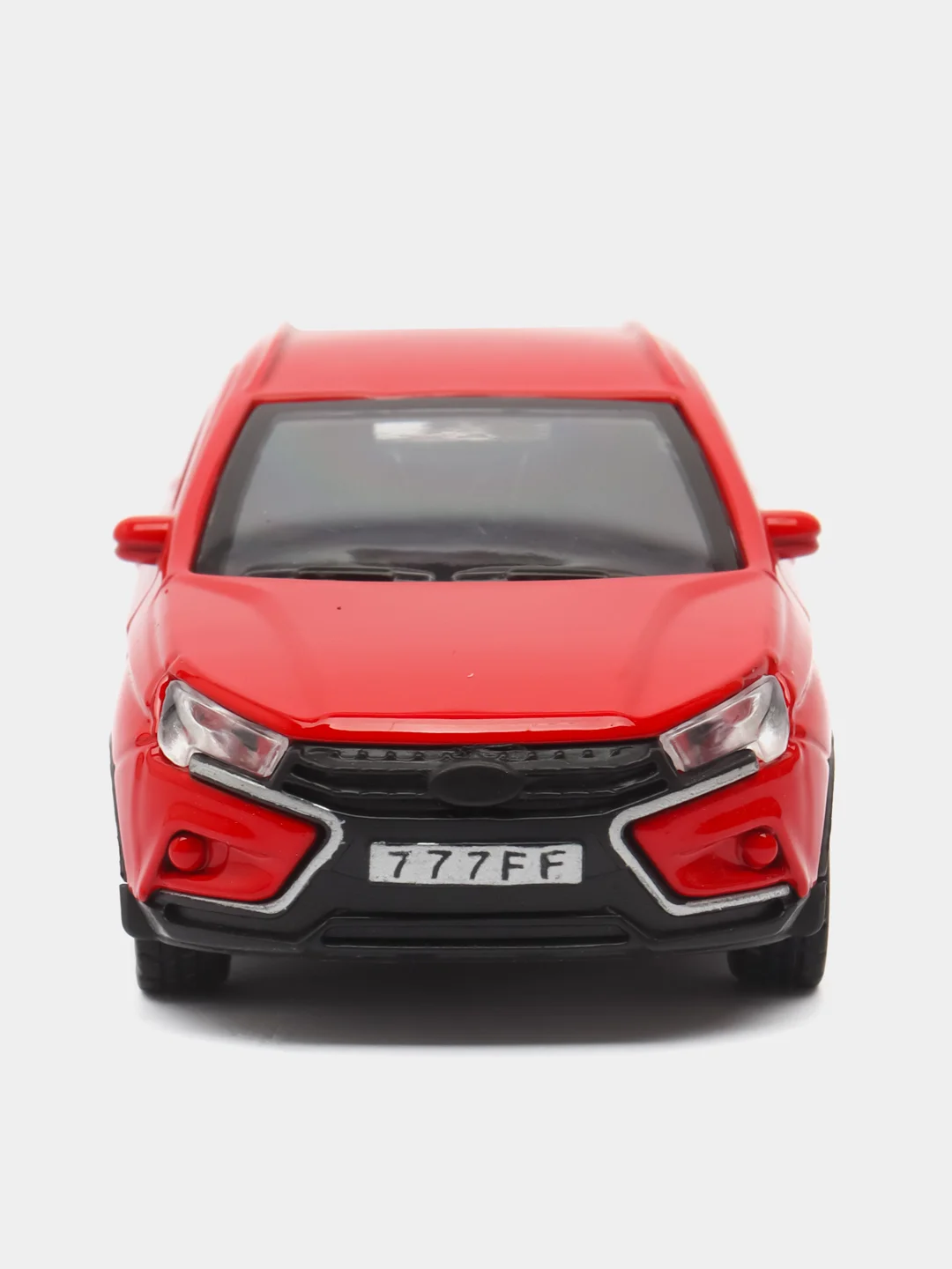 Красный металлическая коллекционная машинка LADA Vesta Cross