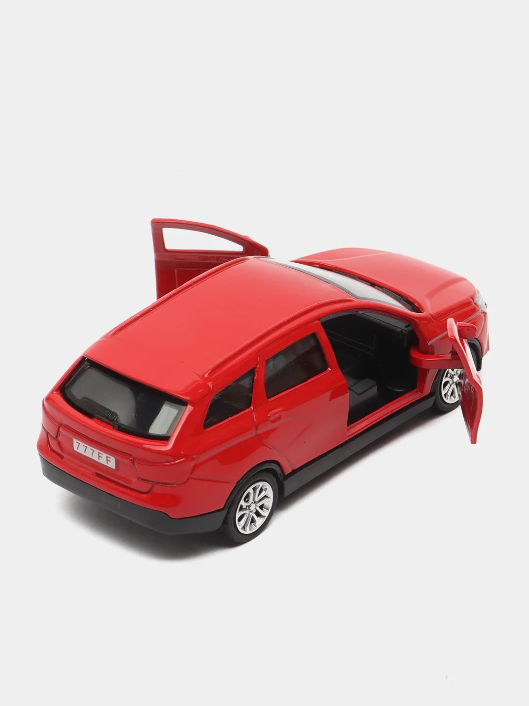 Красный металлическая коллекционная машинка LADA Vesta Cross