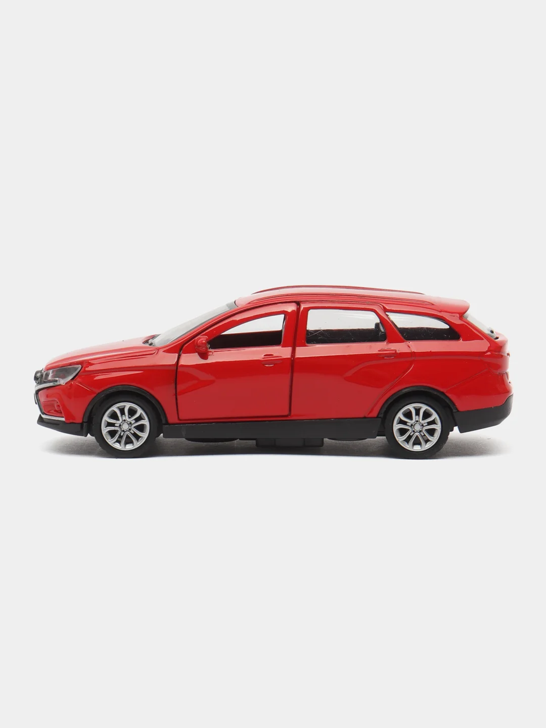 Красный металлическая коллекционная машинка LADA Vesta Cross