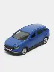 Синий металлическая коллекционная машинка LADA Vesta Cross