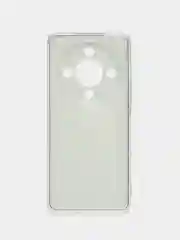 Тёмно-коричневый силиконовый чехол на Honor X9B (Хонор X9B), прозрачный, с рисунком, защита камеры