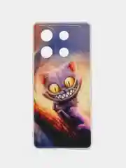 Индиго силиконовый чехол на Infinix Zero 30 5G (Инфиникс Зеро 30 5G), с рисунком, защита камеры
