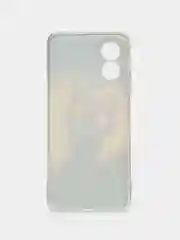 Индиго силиконовый чехол Oppo A38/A18 (Оппо A38/Оппо А18), прозрачный, с рисунком, защита камеры