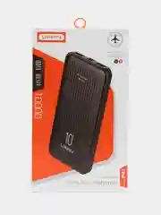 Черный мощный и надёжный Power Bank (Повербанк) Р41, 10000 mAh