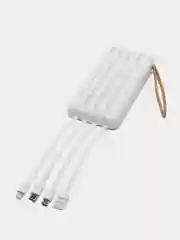 Белый power Bank (Повербанк) Р22, 10000 mAh