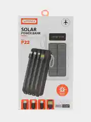Белый power Bank (Повербанк) Р22, 10000 mAh