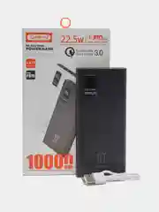 Черный power Bank (Повербанк) РD15, 10000 mAh