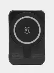 Черный power Bank беспроводная зарядка (Повербанк) Р16, 5000 mAh