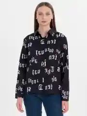 Черный блузка женская, рубашка  женская, Новый год