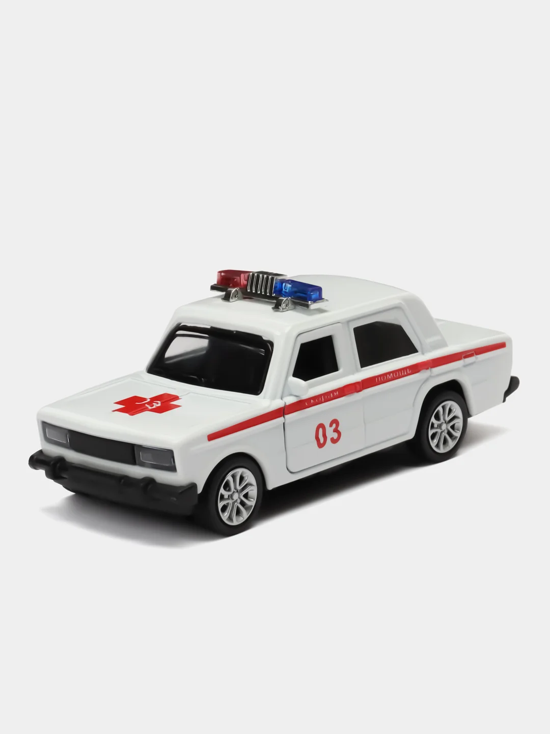 Белый металлическая коллекционная машинка ВАЗ 2107