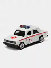 Белый металлическая коллекционная машинка ВАЗ 2107