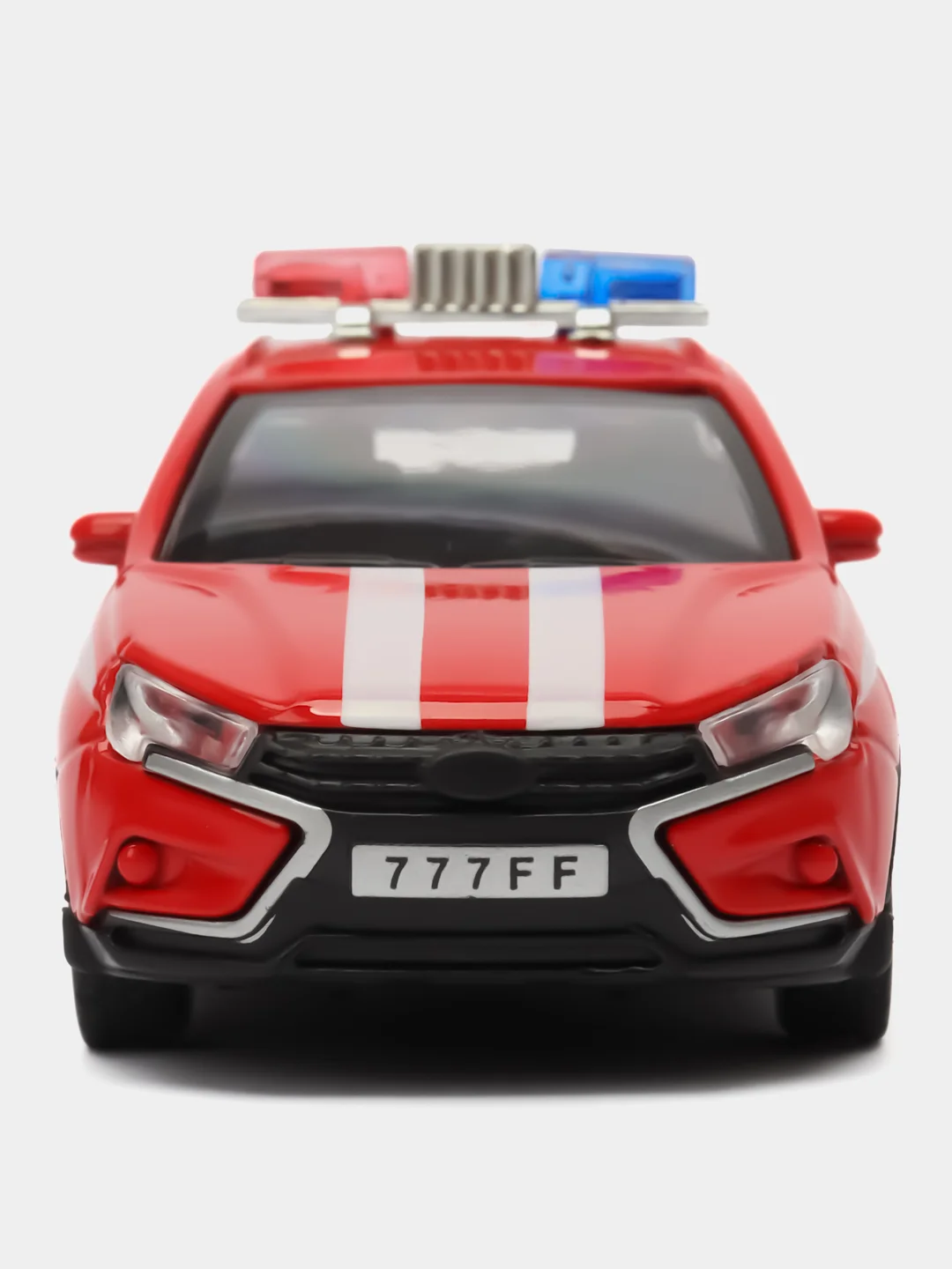 Красный металлическая коллекционная машинка LADA Vesta Cross