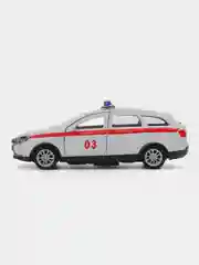 Белый металлическая коллекционная машинка LADA Vesta Cross