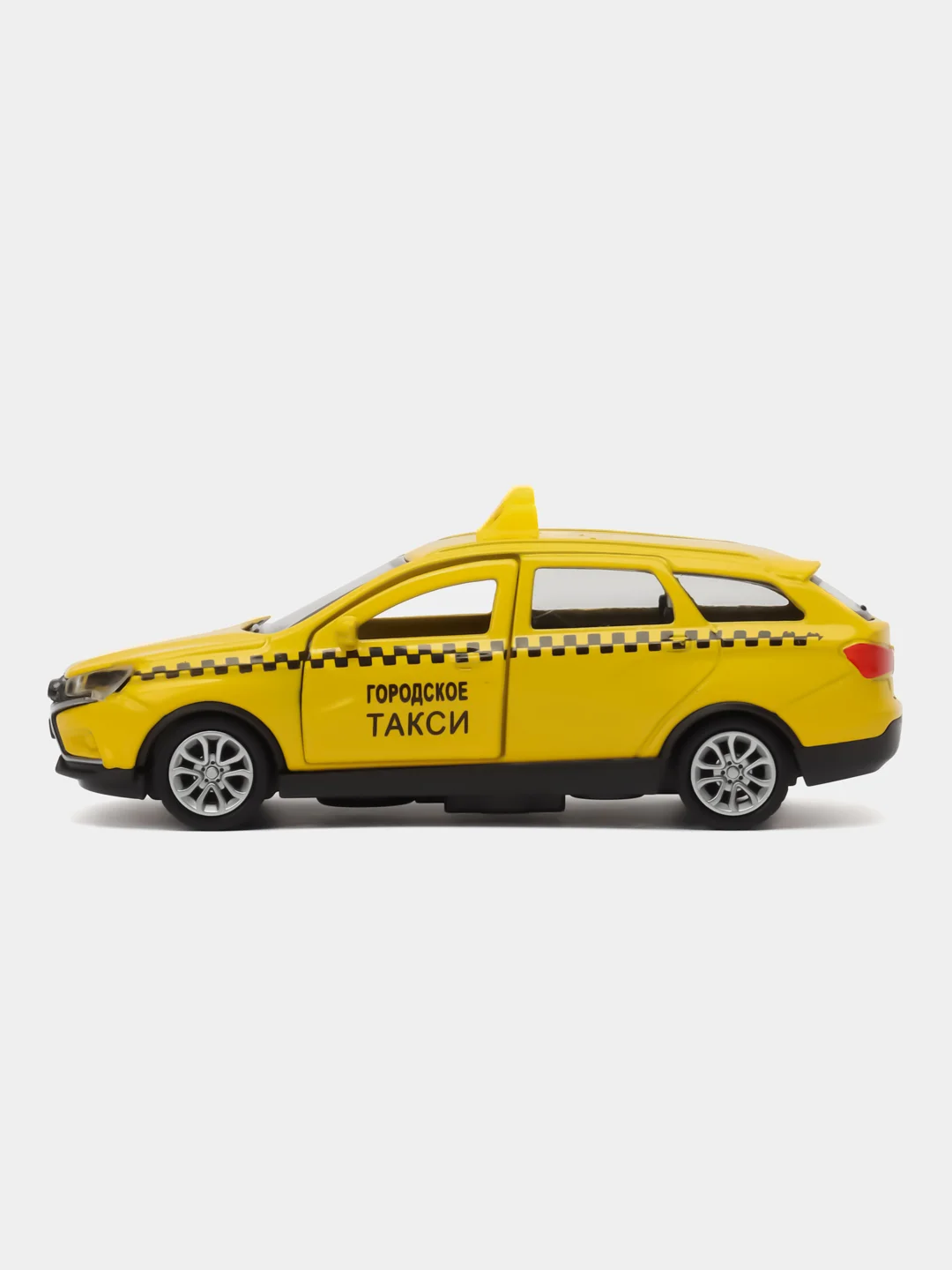 Желтый металлическая коллекционная машинка LADA Vesta Cross