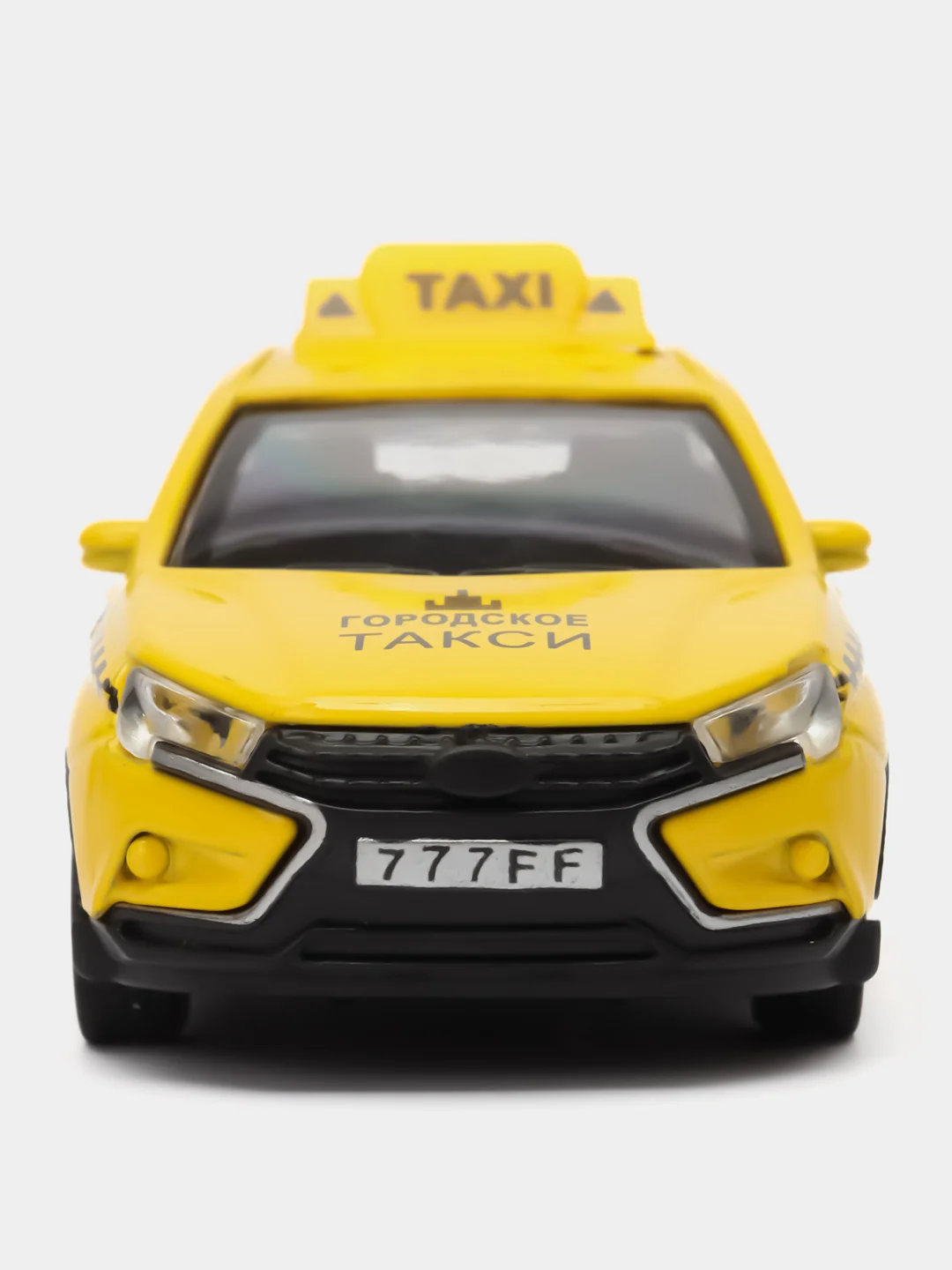 Желтый металлическая коллекционная машинка LADA Vesta Cross