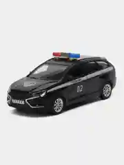 Черный металлическая коллекционная машинка LADA Vesta Cross