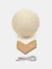 Белый ночник в форме луны