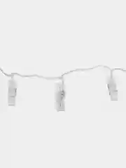 Белый электрогирлянда интерьерная для фотографий  "Прищепки"  3 м, 20 LED