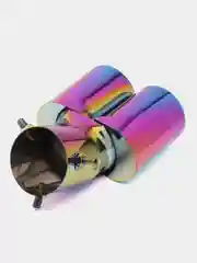Индиго сдвоенная насадка на глушитель из нержавеющей стали