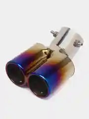 Тёмно-бордовый сдвоенная насадка на глушитель из нержавеющей стали