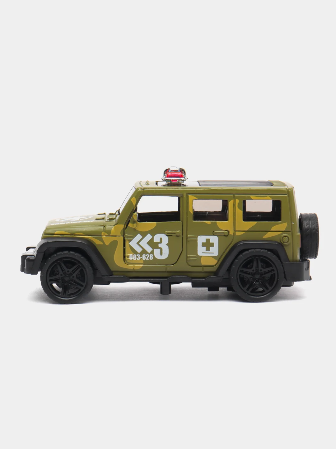 Зеленый металлическая коллекционная машинка Jeep Wrangler Sahara