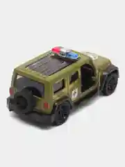 Зеленый металлическая коллекционная машинка Jeep Wrangler Sahara