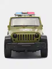 Зеленый металлическая коллекционная машинка Jeep Wrangler Sahara