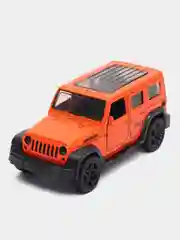 Оранжевый металлическая коллекционная машинка Jeep Wrangler Sahara