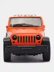Оранжевый металлическая коллекционная машинка Jeep Wrangler Sahara