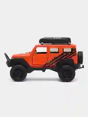 Оранжевый металлическая коллекционная машинка Jeep Wrangler Sahara