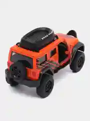 Оранжевый металлическая коллекционная машинка Jeep Wrangler Sahara