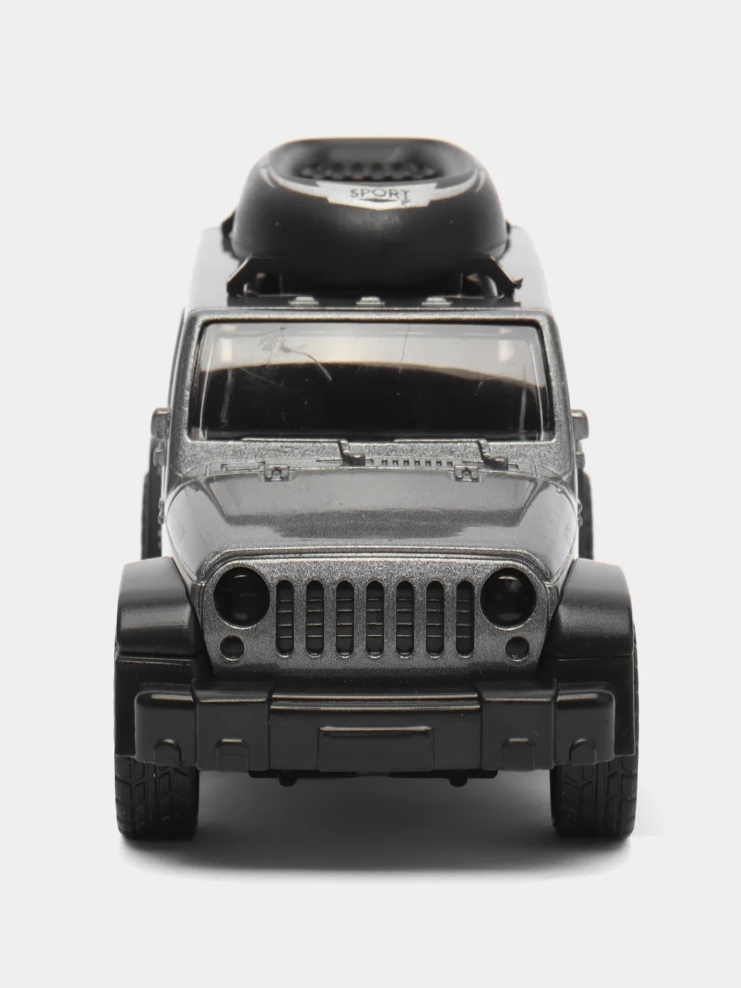 Серый металлик металлическая коллекционная машинка Jeep Wrangler Sahara