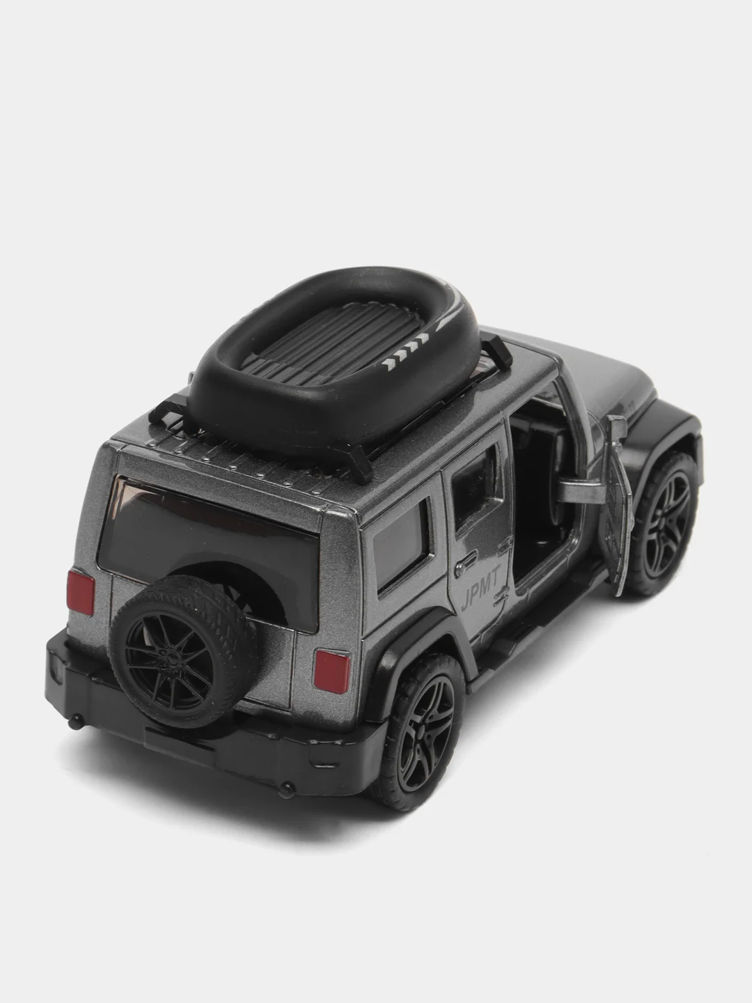 Серый металлик металлическая коллекционная машинка Jeep Wrangler Sahara