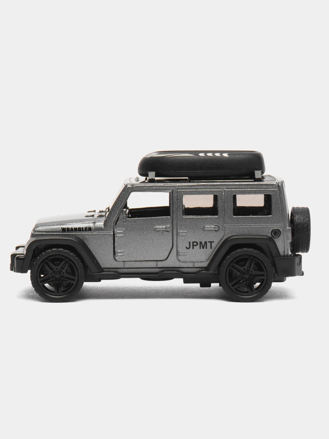 Серый металлик металлическая коллекционная машинка Jeep Wrangler Sahara