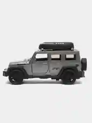 Серый металлик металлическая коллекционная машинка Jeep Wrangler Sahara