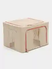Зеленый короб для хранения белья каркасный, 50х40х30 см., 63 л