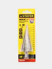 Сверло ступенчатое STAYER разные размеры быстрорежущая сталь