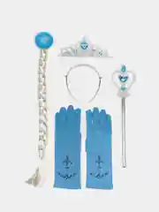 Карновальный костюм Холодное сердце: корона, волшебная палочка, коса , перчатки Эльзы Анны