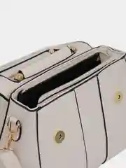 Белый сумка женская через плечо, из экокожи